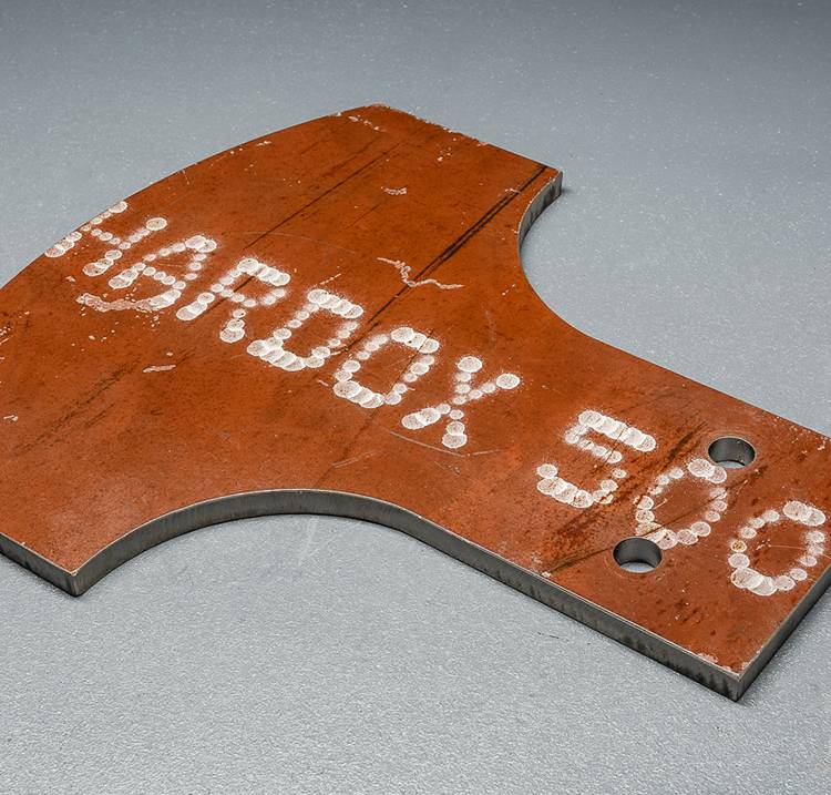 Paddles of Hardox 500